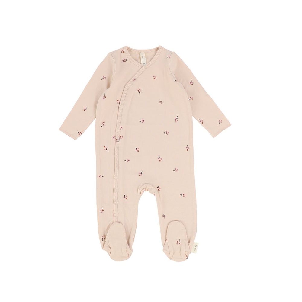 Lilette Poppy Footie-pale pink/mauve NWT 6 months